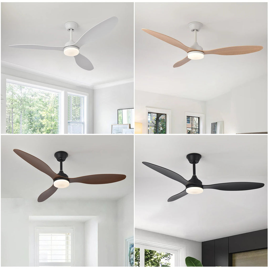 Low Profile Ceiling Fan with Light & Remote