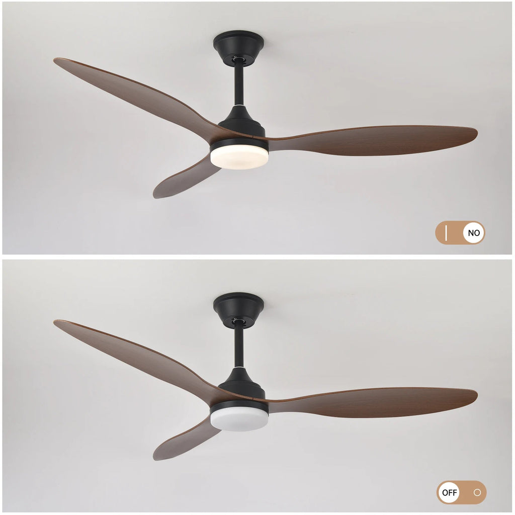 Low Profile Ceiling Fan with Light & Remote