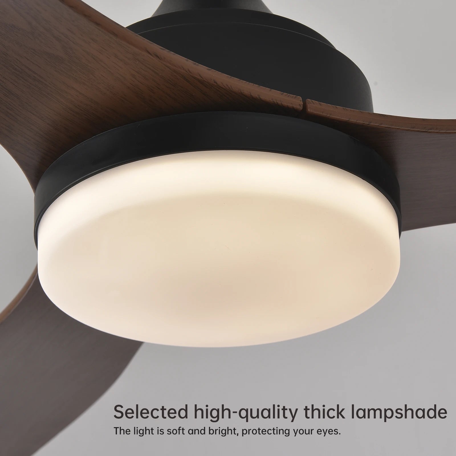 Low Profile Ceiling Fan with Light & Remote