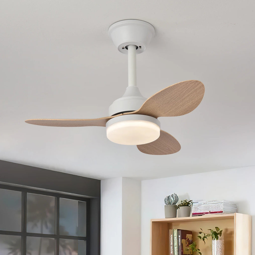 Low Profile Ceiling Fan with Light & Remote