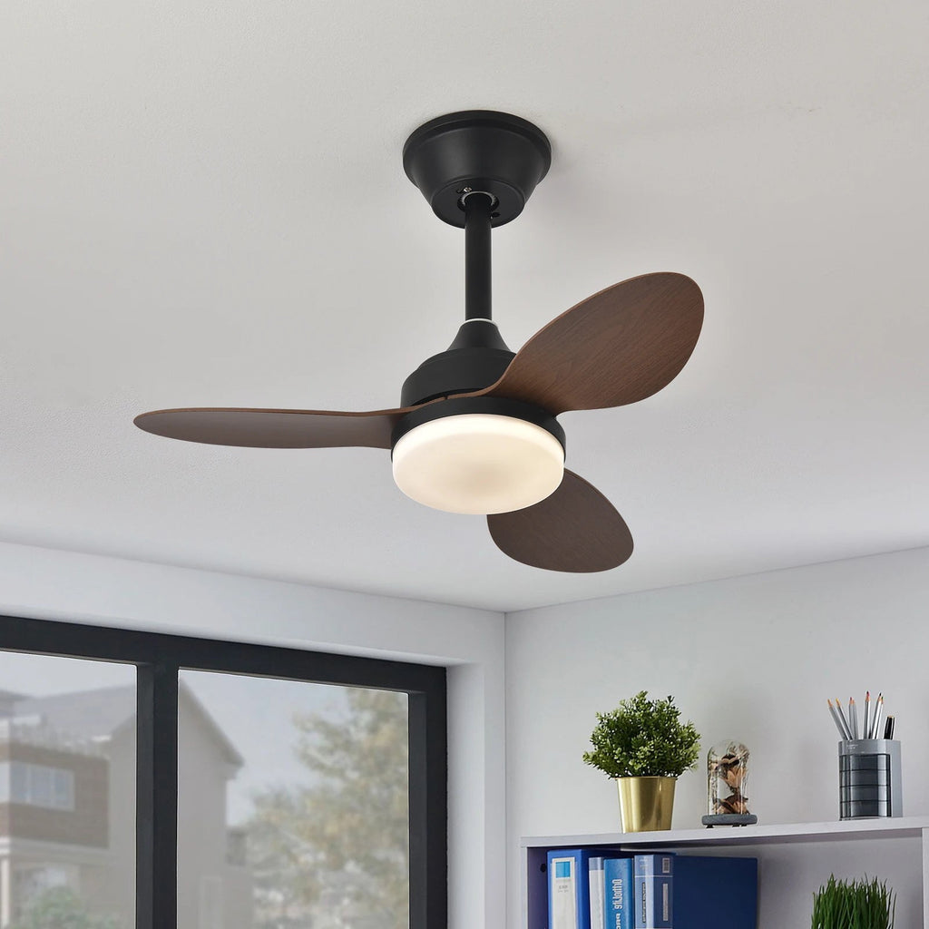 Low Profile Ceiling Fan with Light & Remote