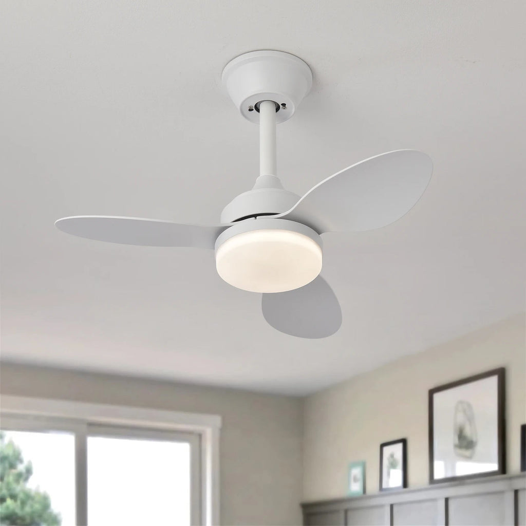 Low Profile Ceiling Fan with Light & Remote